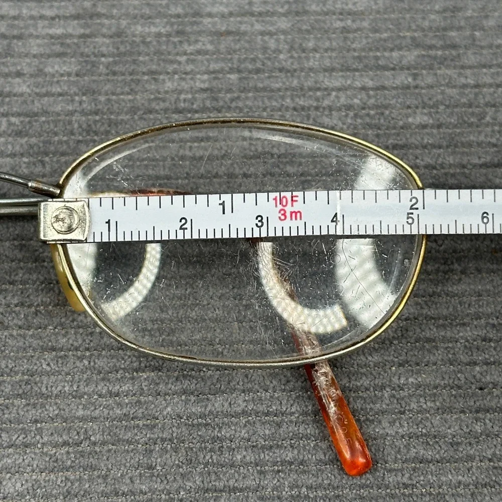 Vintage Oval Wire Frame Eyeglasses Metallic Minimalist Restoration Project